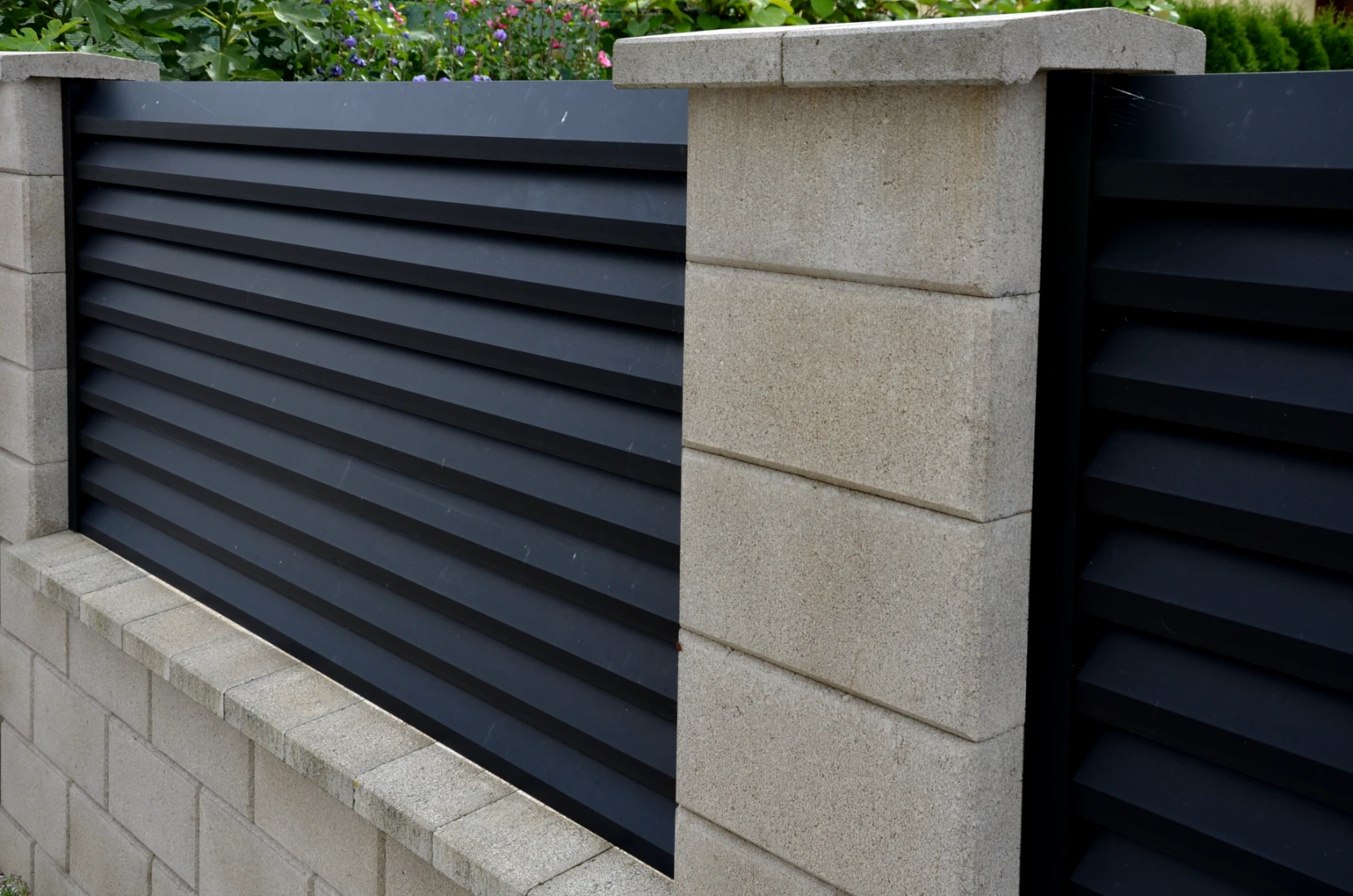 zdjęcie - ogrodzenie żaluzjowe