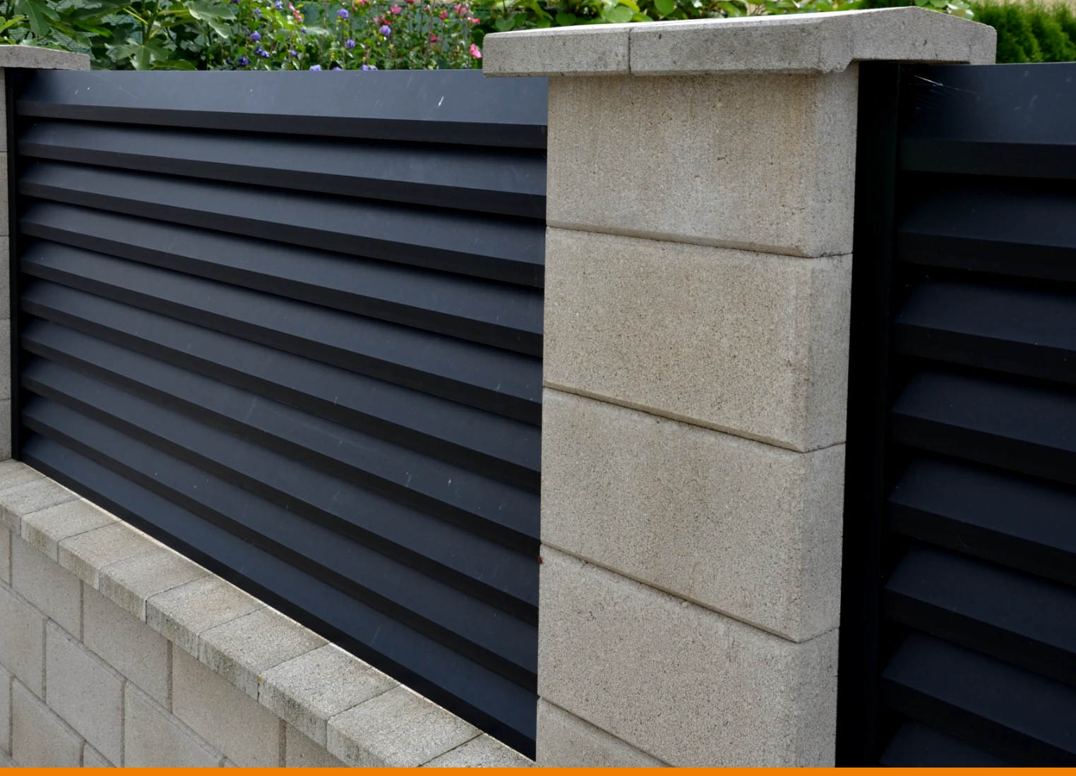 zdjęcie - ogrodzenie żaluzjowe